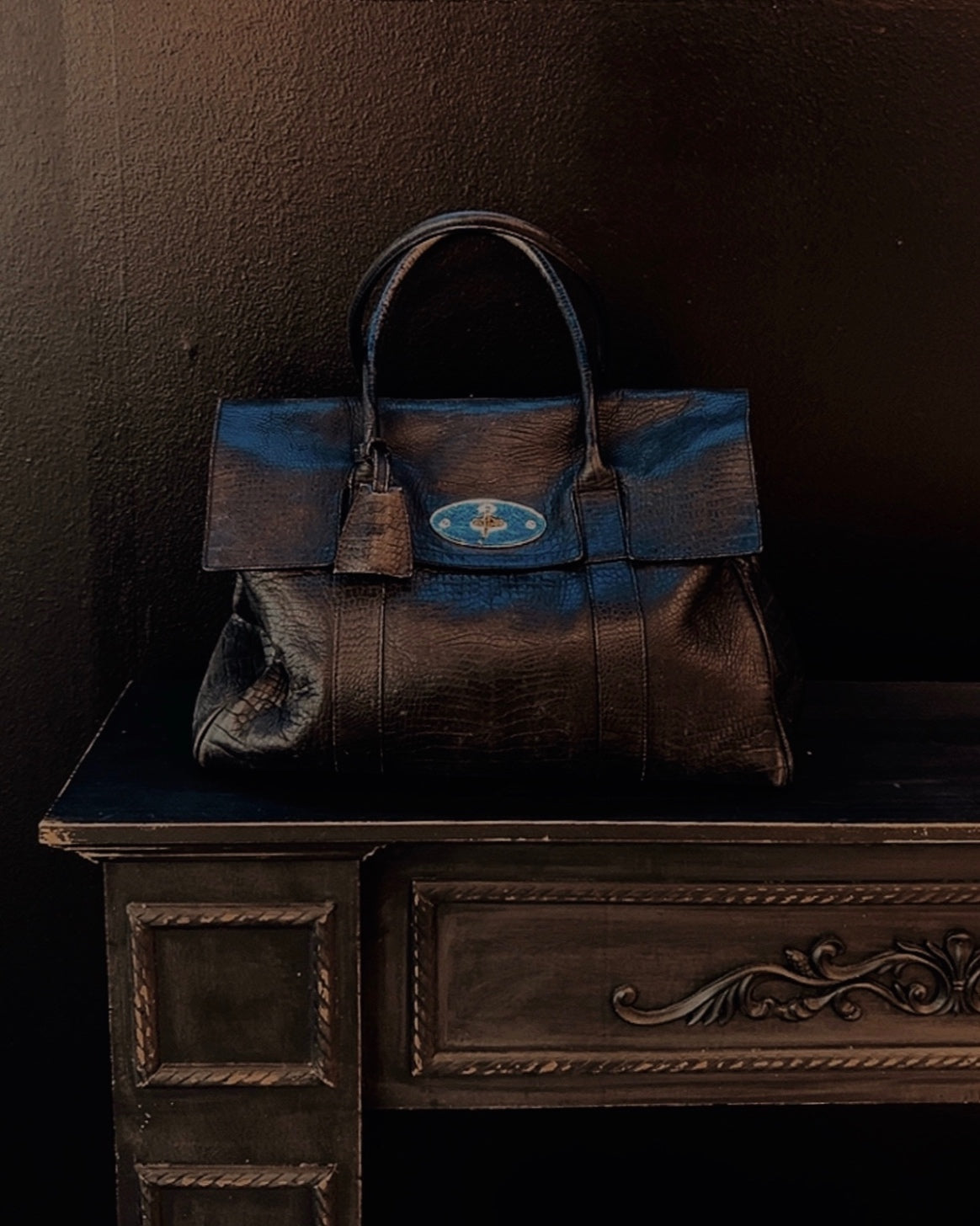 Mulberry Mulberry Bayswater Leder Handtasche schwarz Schwarz