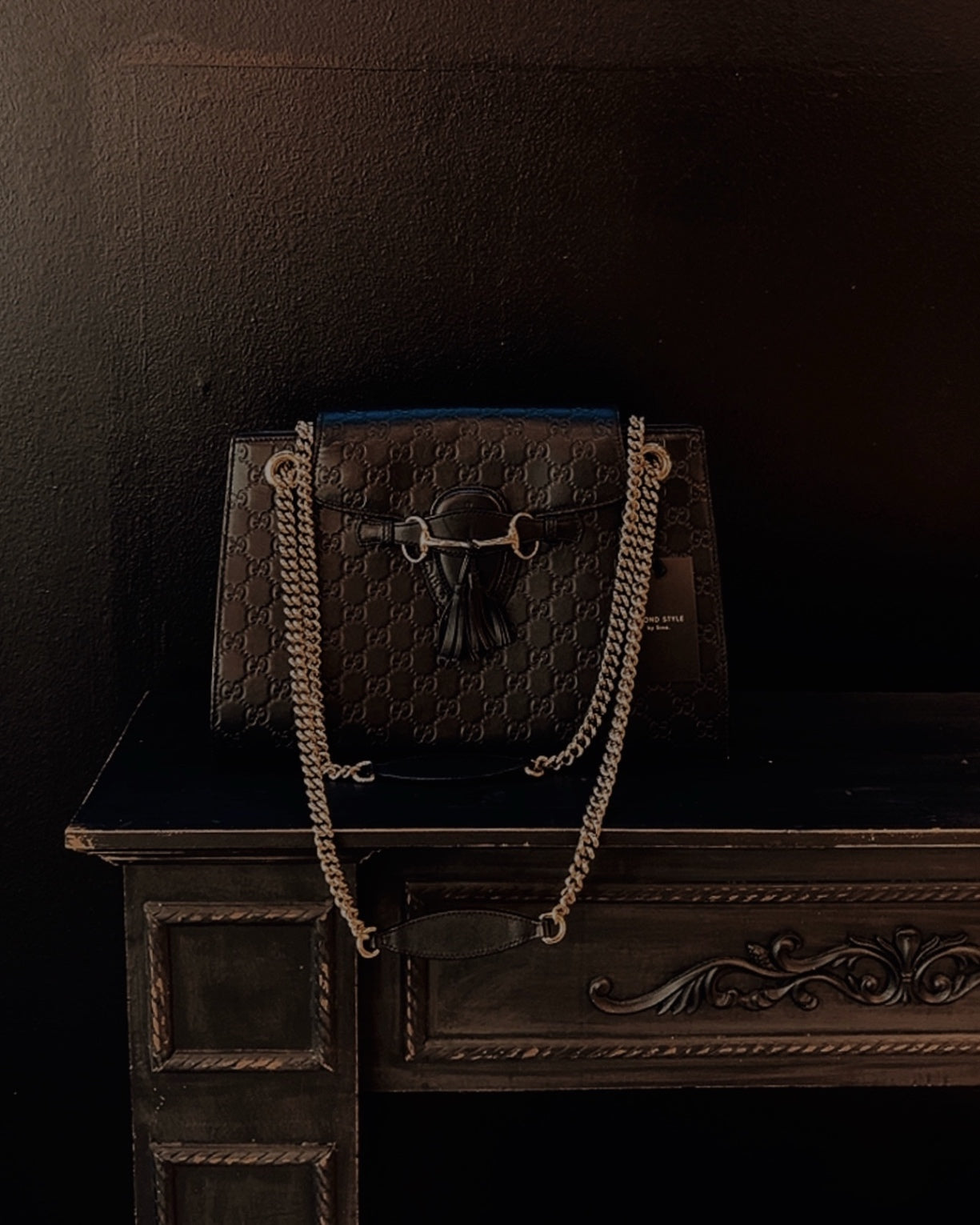 Gucci Emily GG Guccissima Bag Schwarz