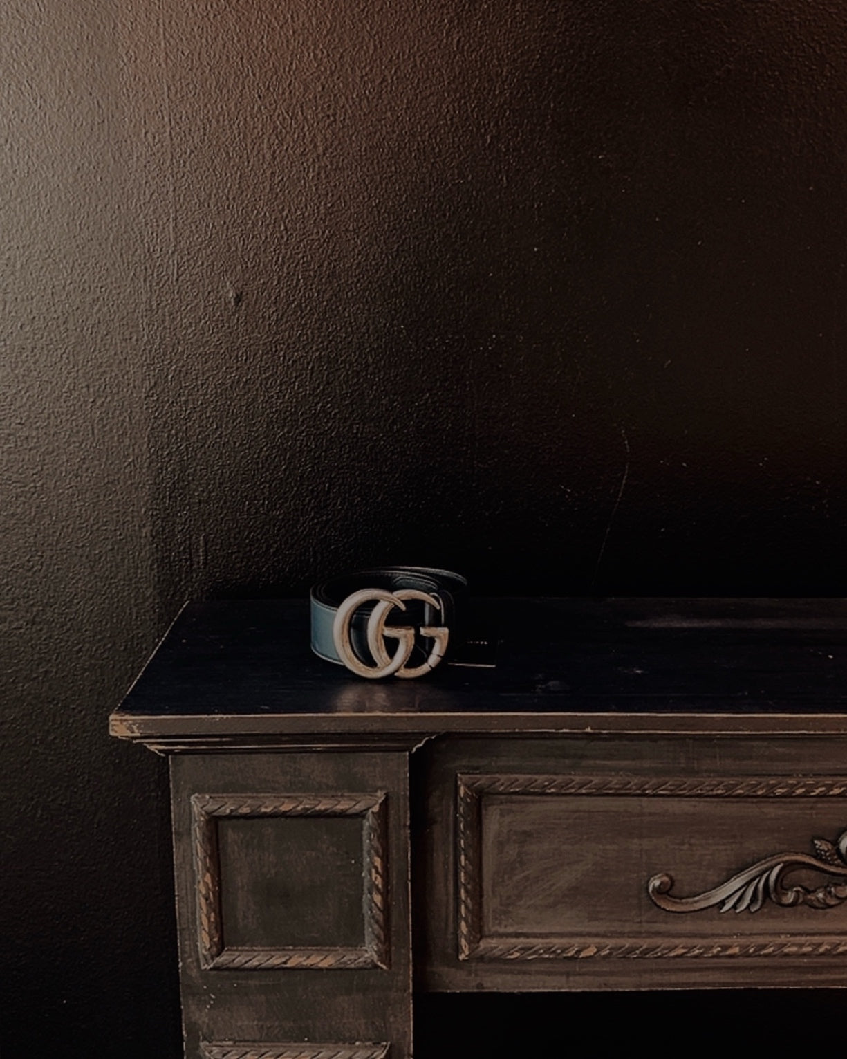 Gucci Gürtel Dunkelblau / Silber